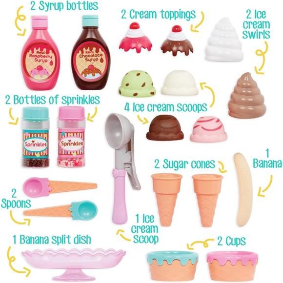 Toy Food – Ice Cream Set – Kitchen Accessories For Kids – Pretend Play - Picture 2 of 5